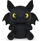 FS Pluche - Cute vleermuis - Knuffel - Zacht Speelgoed - Halloween Knuffel - Bat Betty Zwart 23 cm