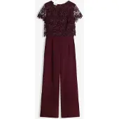 Bonprix Jumpsuit van zacht scuba met kant maat 36