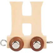 Small Foot - houten lettertrein - h - 12 stuks