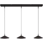 Masterlight 3-lichts hanglamp Ceppo zwart Ø 22cm