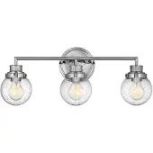 Quintiesse Wandlamp Poppy, dimbaar, chroom / zilver, Badkamer, metaal, Wandlamp