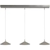 Masterlight 3-lichts hanglamp Ceppo nikkel Ø 22cm
