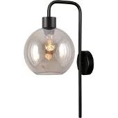Masterlight Wandlamp Lazise zwart met amber glas