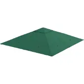 Outsunny - Vervangend dak voor paviljoen, paviljoendakbescherming, polyester, groen, 3x3 meter