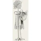 MOOYE ® - Collectie Zilveren God Apollo met harp XL kettinghanger