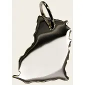 MOOYE ® - Collectie Zilveren Landkaart Ghana ketting hanger