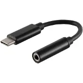 S-Impuls USB C Audio Adapter, digital, schwarz