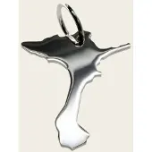 MOOYE ® - Collectie Zilveren Landkaart Formentera ketting hanger