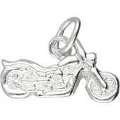 MOOYE ® - Collectie Zilveren Amerikaanse motor vlak klein kettinghanger