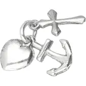 MOOYE ® - Collectie Zilveren geloof, hoop en liefde los kettinghanger