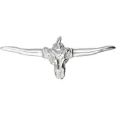 MOOYE ® - Collectie Zilveren Schedel Tauruskop kettinghanger