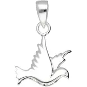 MOOYE ® - Collectie Zilveren Duif kettinghanger