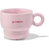HEMA Mok 240ml keramiek hartjes