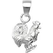 MOOYE ® - Collectie Zilveren Haan kettinghanger