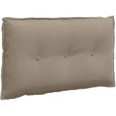 vidaXL Rugkussen Taupe 80 x 50 cm Microvezel Stof