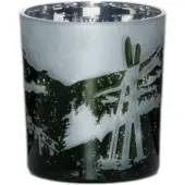 Mars & More Theelichthouder skigroen klein 8cm