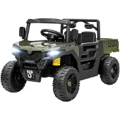 AIYAPLAY Kids Electric UTV-Kunststof, Metaal-105L x 60B x 60H cm-Groen