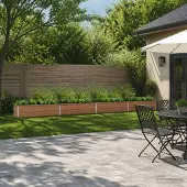 vidaXL Verhoogde Tuinbak Houten Bruin 320 x 40 x 24 cm