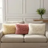 vidaXL Kussen 6 st HEERLEN Wit 40 x 60 cm PV Fleece