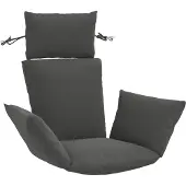 vidaXL Adirondack Kussen PUTTEN 100% Polyester Antraciet