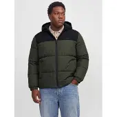 Jack&Jones PLUS Plus Size Puffer Jacket EU6XL US4XL Groen