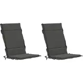 vidaXL Kussen voor stoel met hoge rug GEMERT 2 st 100% Polyester