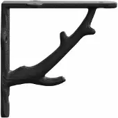 vidaXL Wandplankbeugels 12 st Zwart 14 x 14 x 4 cm Staal