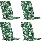 vidaXL Kussen voor stoel met hoge rug GEMERT 4 st 100% Polyester
