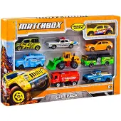 Matchbox Pack de 9 véhicules Modèle aléatoire
