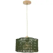 Olucia - MICKEY - Hanglamp - Groen / Geel - Vorm: Rond