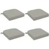 vidaXL 4-delige zitkussens SOEST 4 st 100% Polyester Grijs