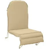 vidaXL Kussen voor Adirondack-stoel GEMERT 100% Polyester Beige