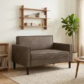 vidaXL XXL-fauteuil Donkergrijs Kunst Suède Leer