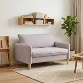 vidaXL XXL-fauteuil Lichtgrijs Bouclé