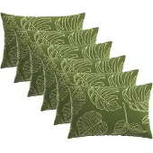 vidaXL Kussensloop 6 st HEERLEN Blad Design 40 x 60 cm Polyester