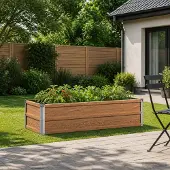 vidaXL Verhoogde Tuinbak Houten Bruin 100 x 40 x 24 cm