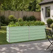 vidaXL Verhoogde Tuinbak Pastelgroen 160 x 40 x 55 cm