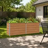 vidaXL Verhoogde Tuinbak Houten Bruin 160 x 40 x 55 cm