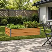 vidaXL Verhoogde Tuinbak Naturel 100 x 80 x 24 cm koudgewalst staal