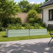 vidaXL Verhoogde Tuinbak Pastelgroen 160 x 40 x 24 cm