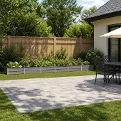 vidaXL Verhoogde Tuinbak Grijs 480 x 80 x 24 cm koudgewalst staal