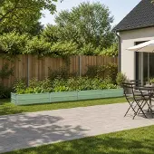vidaXL Verhoogde Tuinbak Pastelgroen 320 x 40 x 24 cm