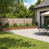 vidaXL Verhoogde Tuinbak Houten Bruin 600 x 40 x 24 cm