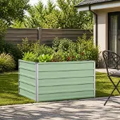 vidaXL Verhoogde Tuinbak Pastelgroen 100 x 80 x 55 cm