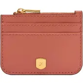 Fossil Kaarthouder Sleutelgeval Lennox Zip Card Case Nebula Terracotta