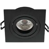 Eglo Inbouwspot GU10 'Terni PRO' 92X92 Zwart-Geborsteld