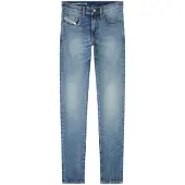 Diesel D-strukt slim fit blauw denim