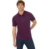 Brax poloshirt paars katoen normale fit korte mouw