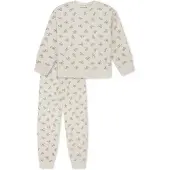 Schiesser Nachtkledij ' Nightwear ' lichtgrijs / offwhite