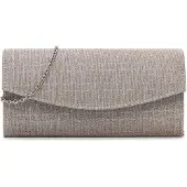 Tamaris Clutch 'Amalia' grijs / zilvergrijs / zilver